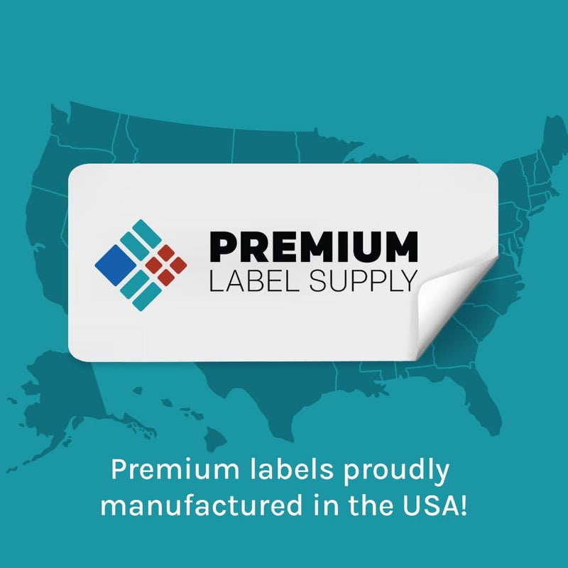 Premium Label Supply White Sticker Barcode Labels - 1.5"" x 1"" - Laser/Inkjet Compatible - (50 per Sheet), 100 Sheets - 5000 Total Adhesive Labels - Image 2